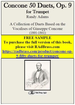 Concone Op. 9 Fifty Duets for Trumpet FREE SAMPLE DOWNLOAD